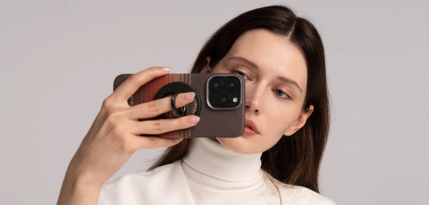 PITAKA Sunset Moonrise Case for iPhone 16 Pro Max Sunset Moonrise