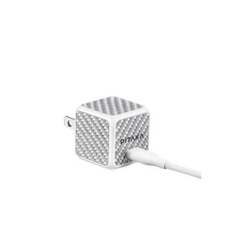 30W US/JP Charger+Cable / White/Grey (Twill)