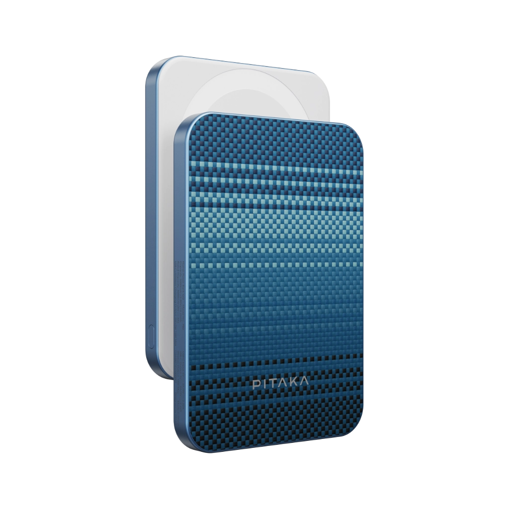 PITAKA アラミドファイバー モバイルバッテリー 5000mAh Amazon | PITAKA Qi2 モバイルバッテリー 軽量 薄型 MagSafe対応