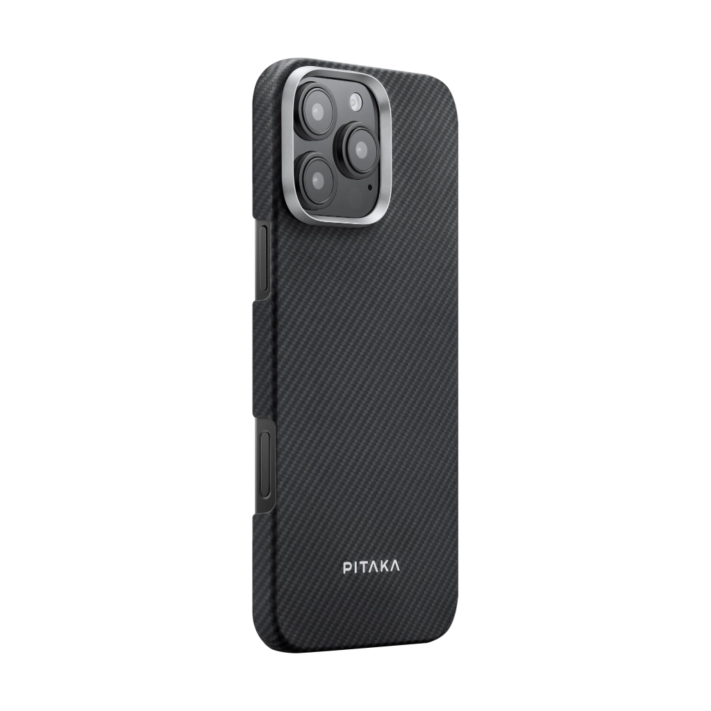 PITAKA-iPhone 17 Pro Max Aramid UltraGuard Cases With MagSafe / 600D Black/Grey (Twill) | Aramid UltraGuard Case PITAKA-iPhone 17 Pro Max Aramid UltraGuard Cases With MagSafe / 600D Black/Grey (Twill) | Aramid UltraGuard Case
