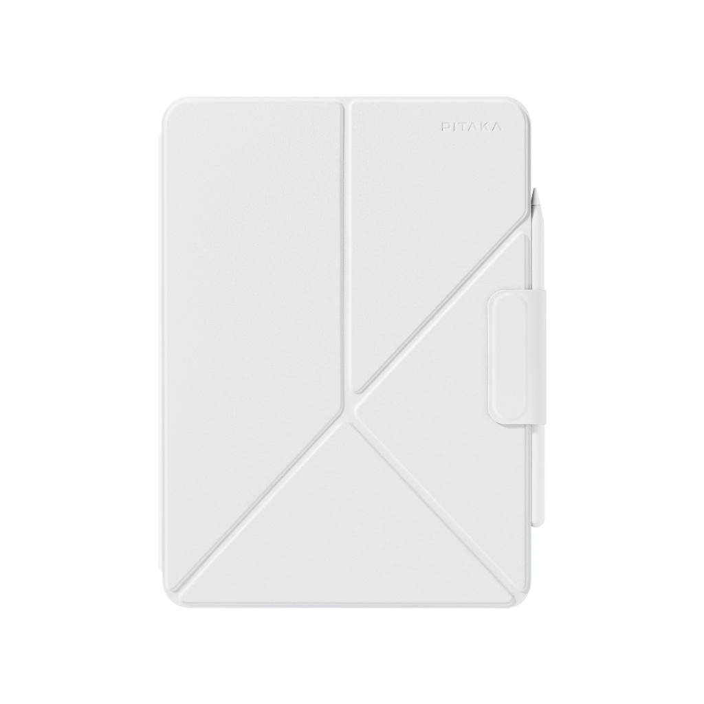 PITAKA iPadair11インチケースMagEZ Folio 2 ホワイト iPad Case with Pencil Holder | PITAKA
