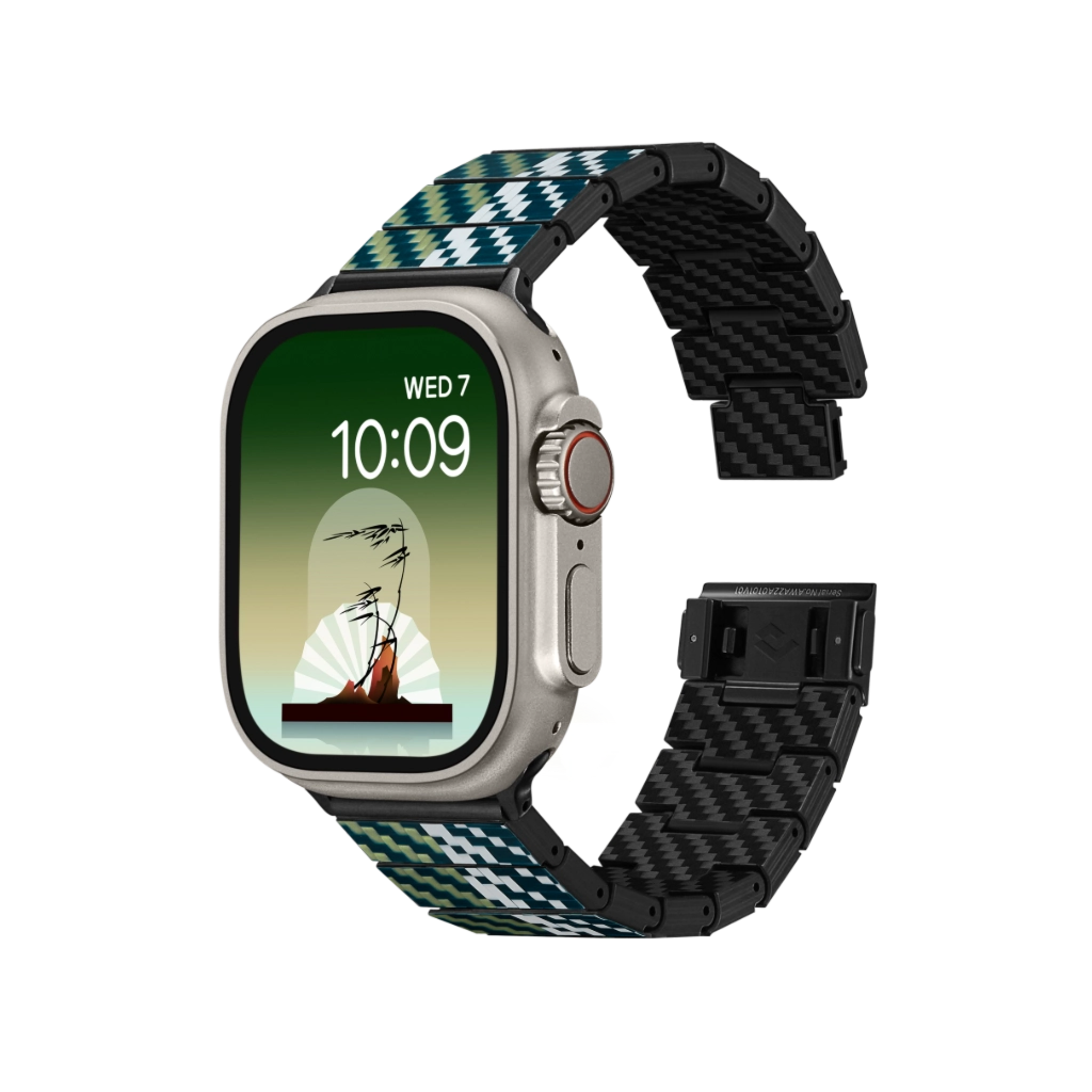 PITAKA Apple Watch カーボン モダン 44 45 49mm Carbon Fiber Apple Watch Bands: Light & Non-Allergenic | PITAKA