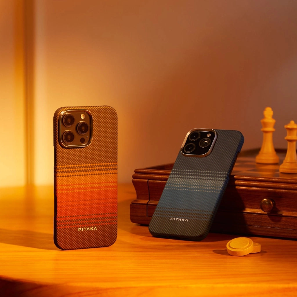 PITAKA MagEZ Case 3 浮織 Sunset柄 Sunset Moonrise Phone Cases | PITAKA