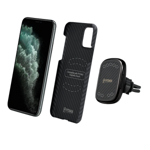 Magnetic Wireless Car Charger Mount | PITAKA MagEZ Mount Qi
