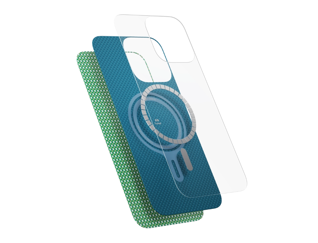 Husa MagEZ 5 Ocean Blue, Aramida iPhone 16, Albastru, MagSafe, Ultra Slim Classic