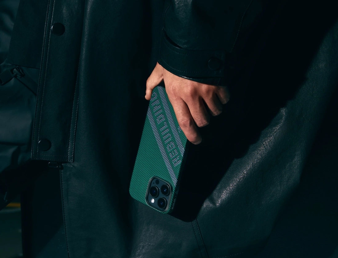 Pitaka x Re-TROS Refining Collaborative Tactile Woven Case for iPhone 16 Pro Max description image 2