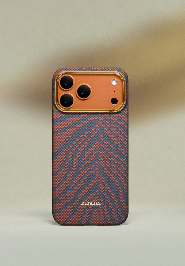 Husa Pitaka iPhone 17 Pro Max, Edge Case, Burning Orange, PitaTap™, MagSafe, Ultra Slim breath of veins section4 1