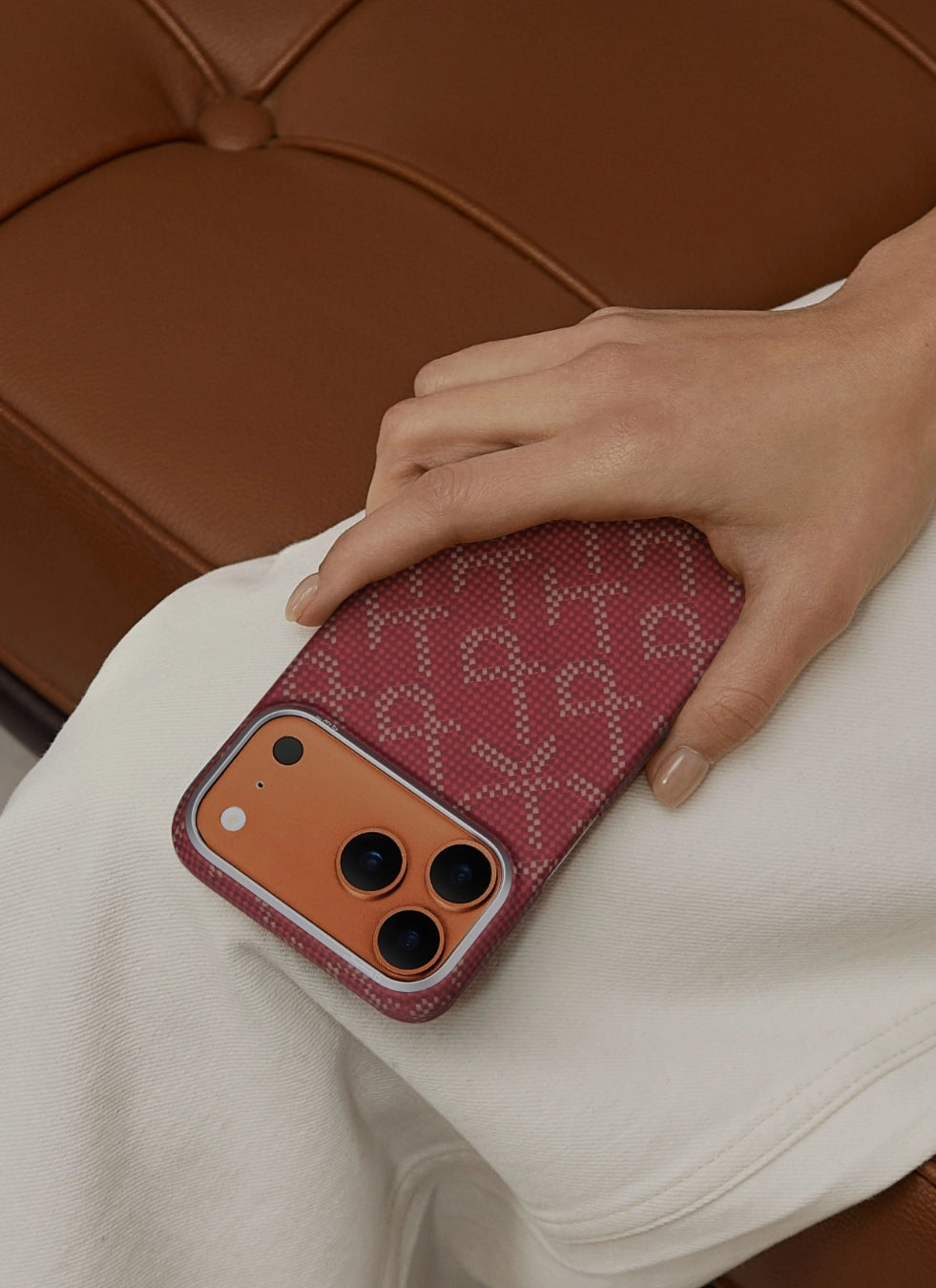 Essential · Gold Red