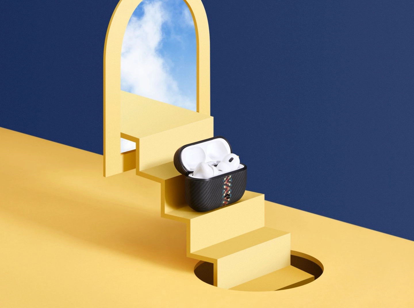 Aramid Fiber Case for AirPods Pro 2/AirPods Pro/AirPods 4